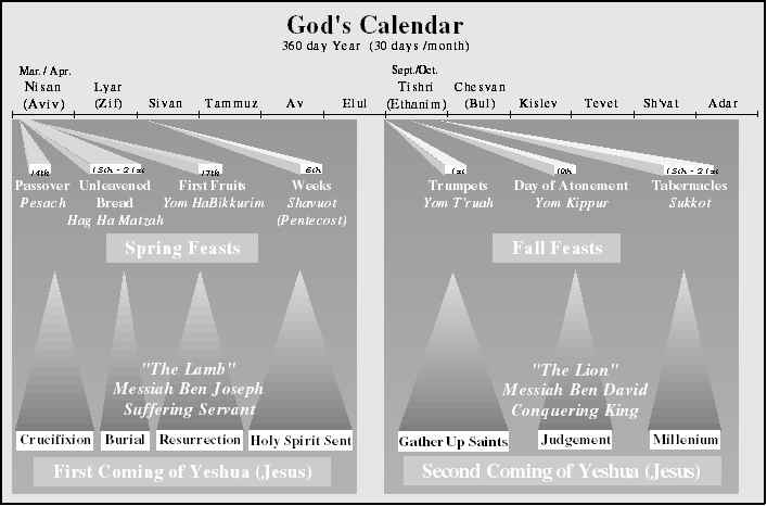 Leviticus 23 Feasts Chart